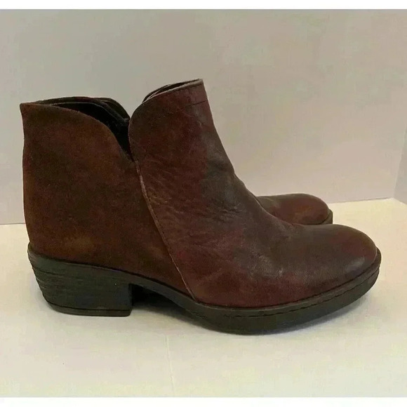 Fly London Brown Leather Ankle Boots Women’s Size EU 37 – Low Heel Booties - Picture 1 of 16